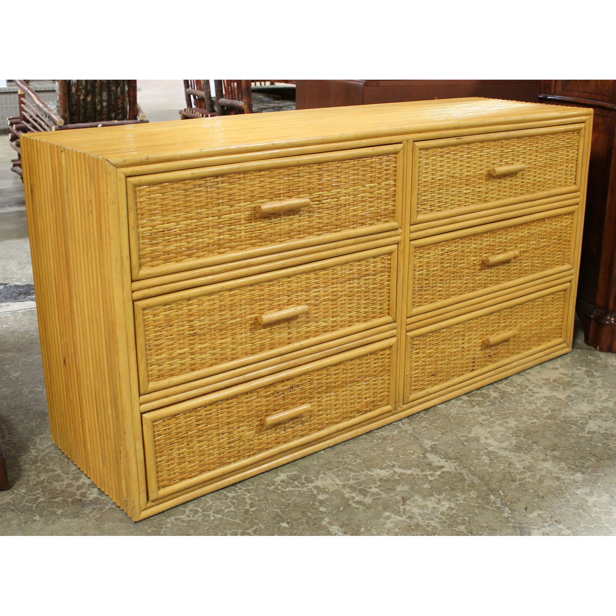 Bamboo 6 Drawer Dresser