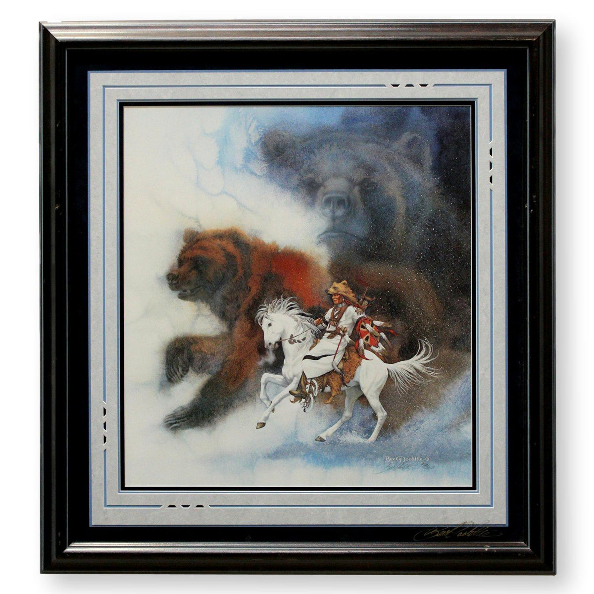 Bev Doolittle Double Signed Limited Edition Print '2 Bears of the Blackfeet'