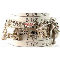 Sterling Silver Charm Bracelet & Mixed Silver-Silver Tone Charms