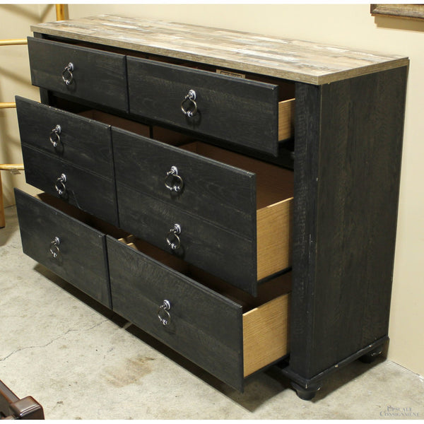 Ashley 6 Drawer Rustic Black Dressser