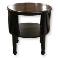 Round Two-Tone Accent Table