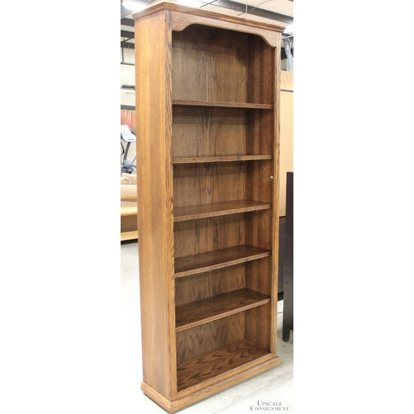 7' Oak Bookcase
