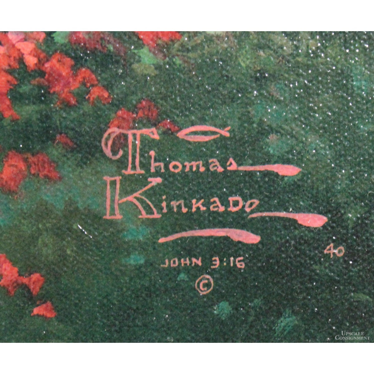 Framed Limited Edition Lithograph "Gardens Beyond Spring Gate" by Thomas Kinkade