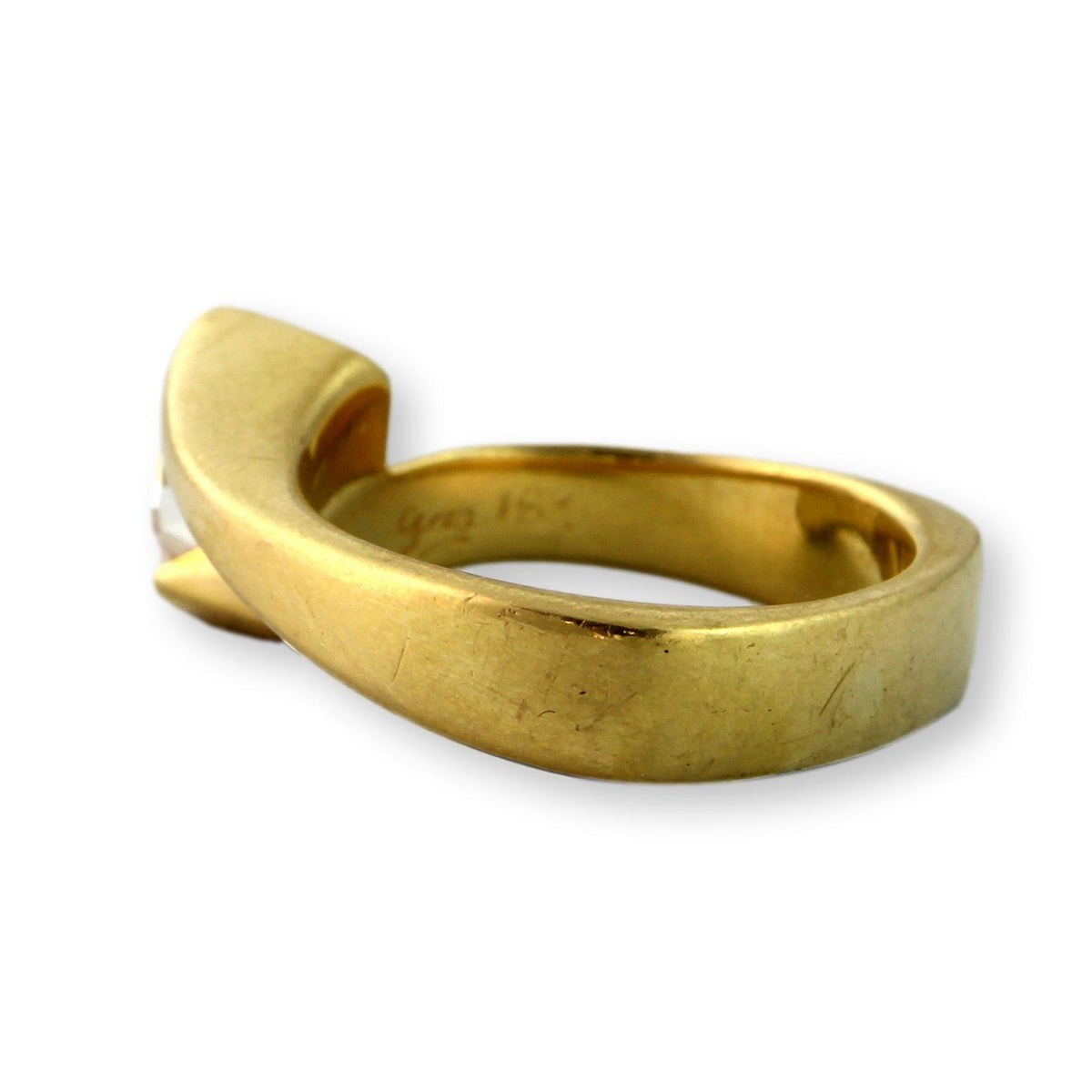 0.96ct Marquise Diamond Ring in 18K Yellow Gold – G VS2 IGI Graded, Custom Mounting