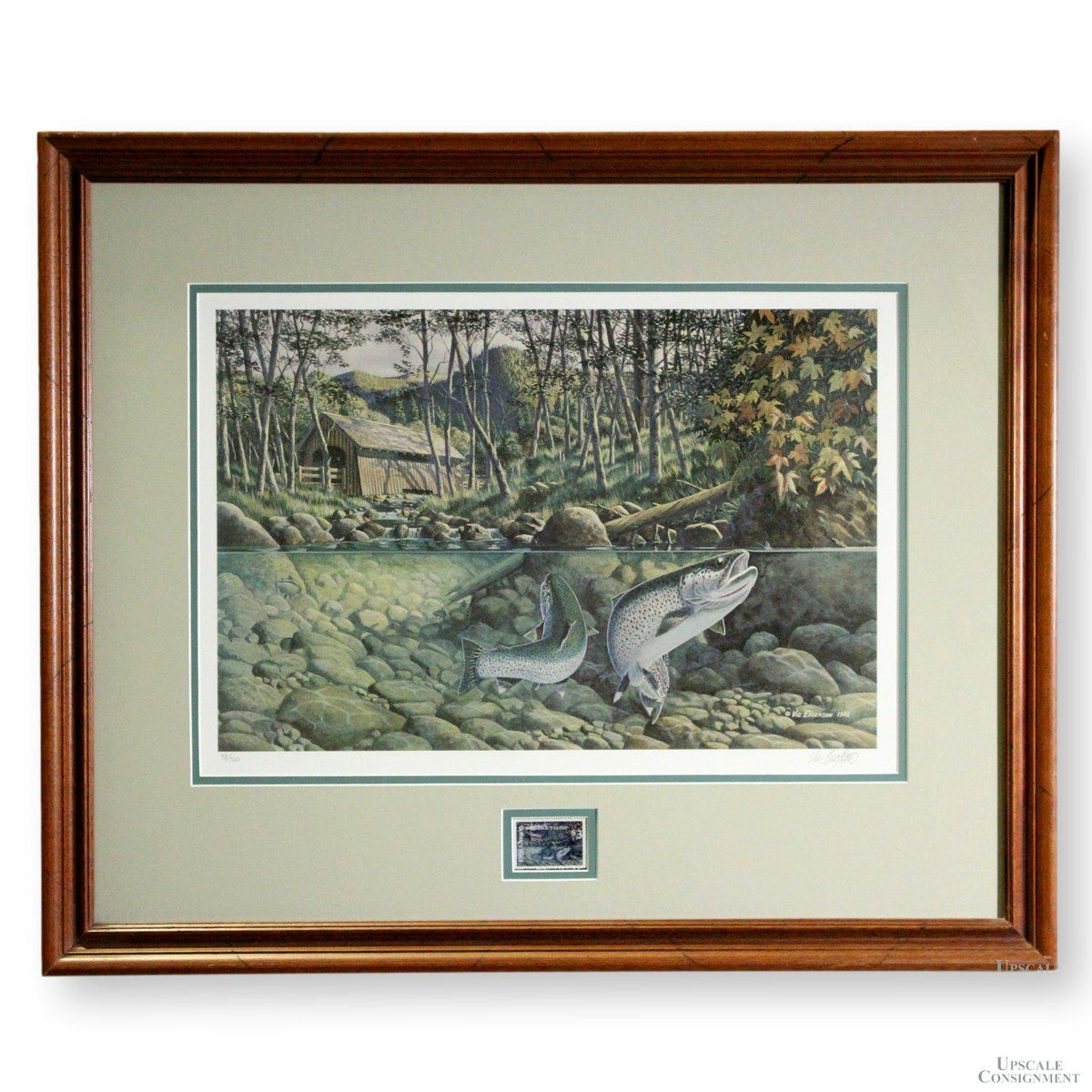 Signed Limited Edition 'Coastal Sea-Run Cut Throat Trout'' Print by Vic Erickson