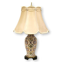 Ceramic Table Lamp w/Scalloped Shade