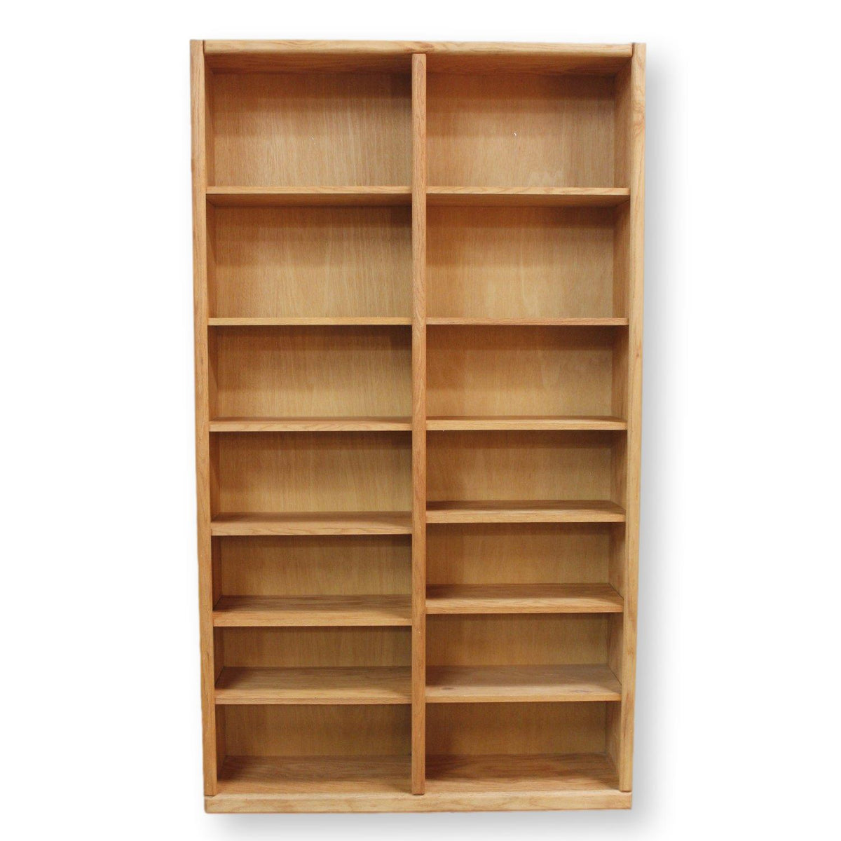 Oak Double Bookcase