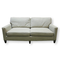 Gray w/White Stripe 2 Seat Sofa