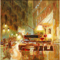 Z Gallerie Framed Giclee on Canvas 'RM Piano Bar'