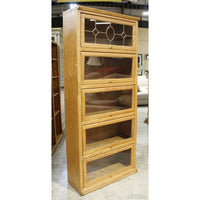 The Oak Barrel 5 Tier Barrister Bookcase