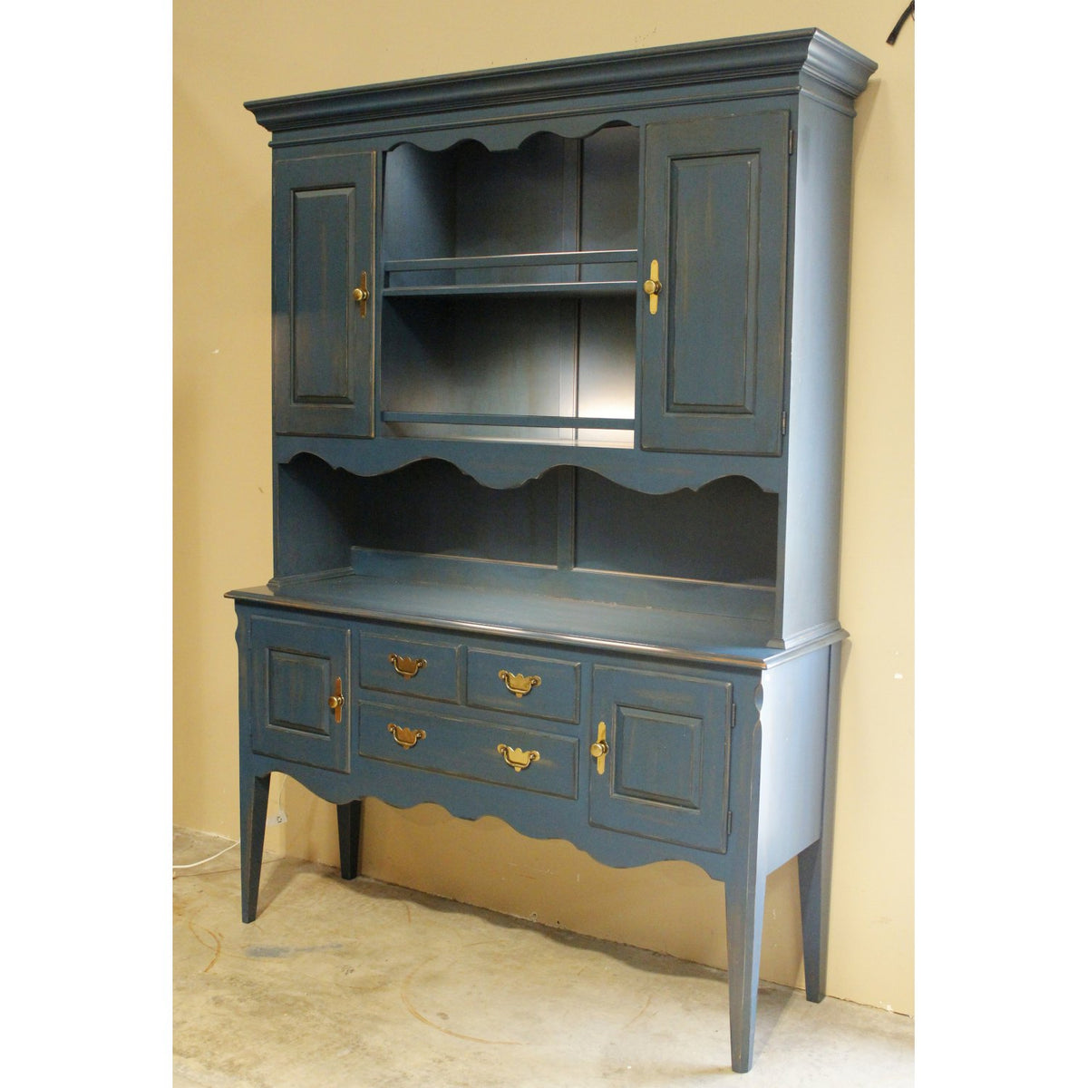 Pennsylvania House Teal Blue China Cabinet