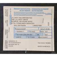 La-Z-Boy Leaf Print Wingback Recliner