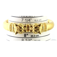 Italian Hinged Panther Bracelet - Durable 18K Gold over Resin
