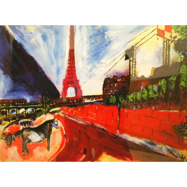 Gallery Framed Art Print 'Le Pont de Passy et la Tour Eiffel' By Marc Chagall