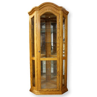 Parker House Oak Corner Curio Cabinet