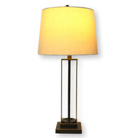 Glass Cylinder Table Lamp