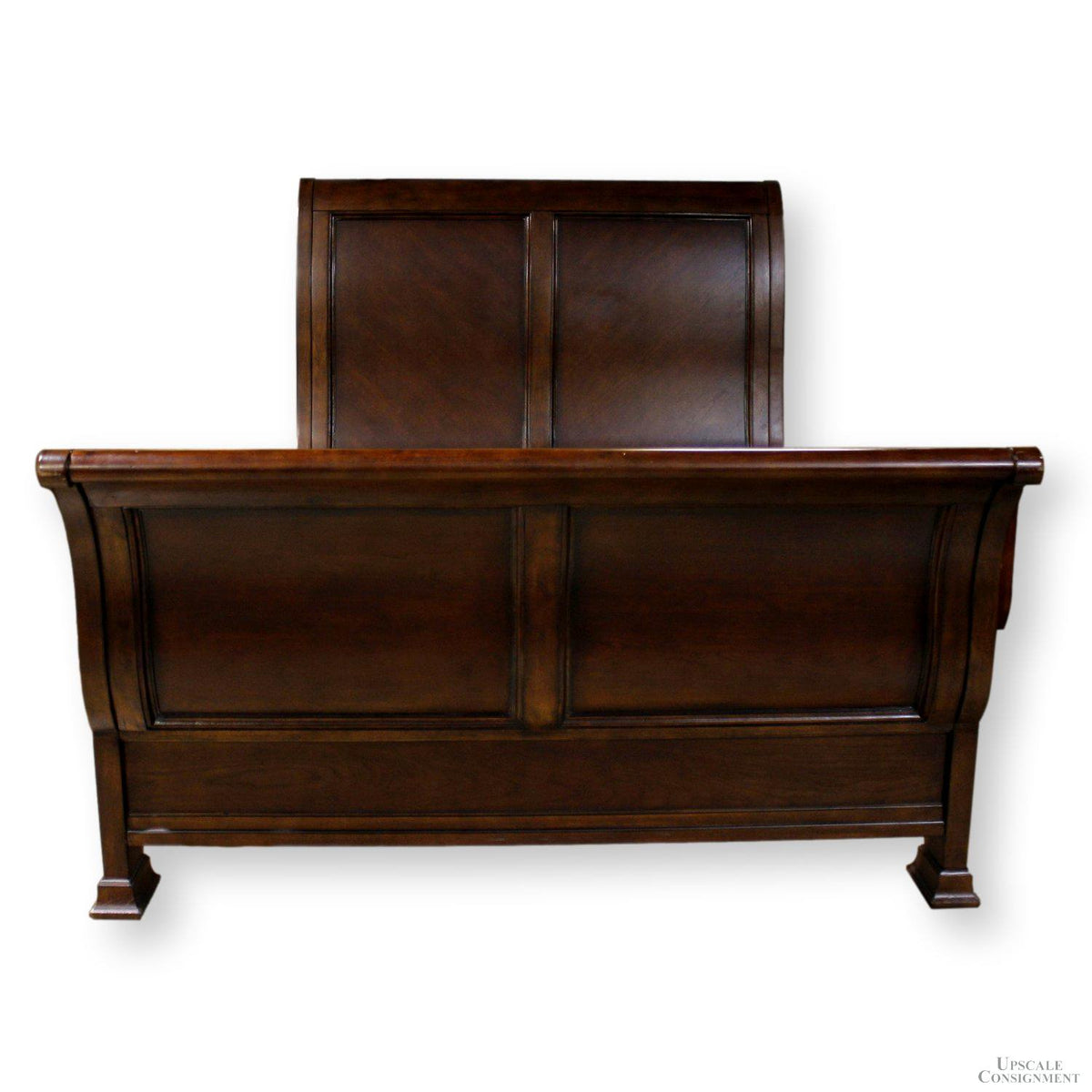 Mahogany Queen Size Sleigh Bed