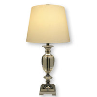 Clear Acrylic & Chrome Table Lamp