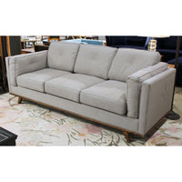 Gray Button Tufted Sofa