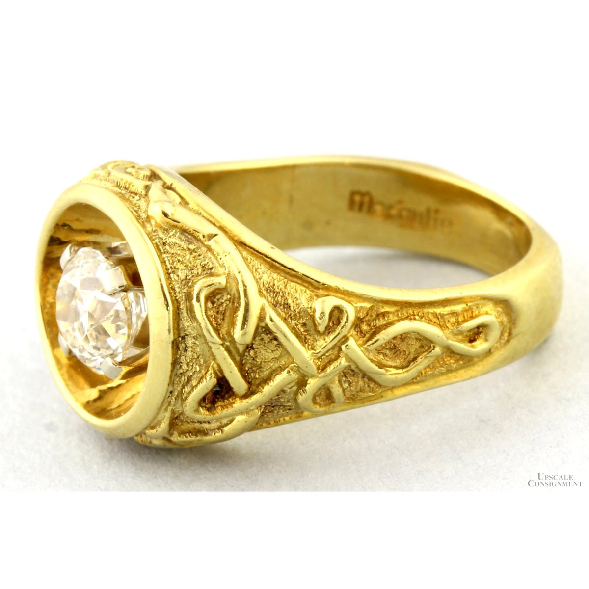 Exceptional 18K Gold Estate Ring ~1ct Old European Cut Diamond