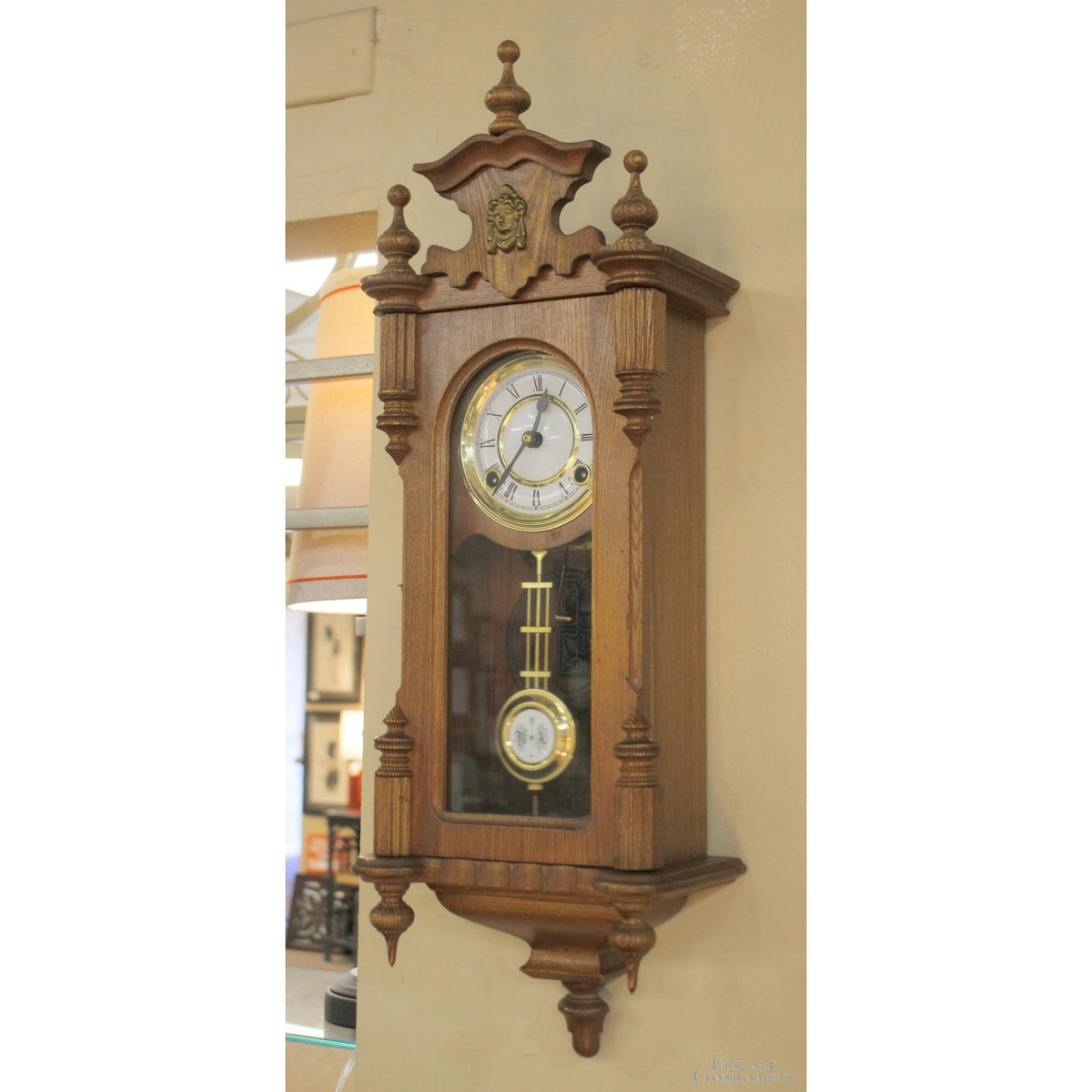 Oak Pendulum Wall Clock