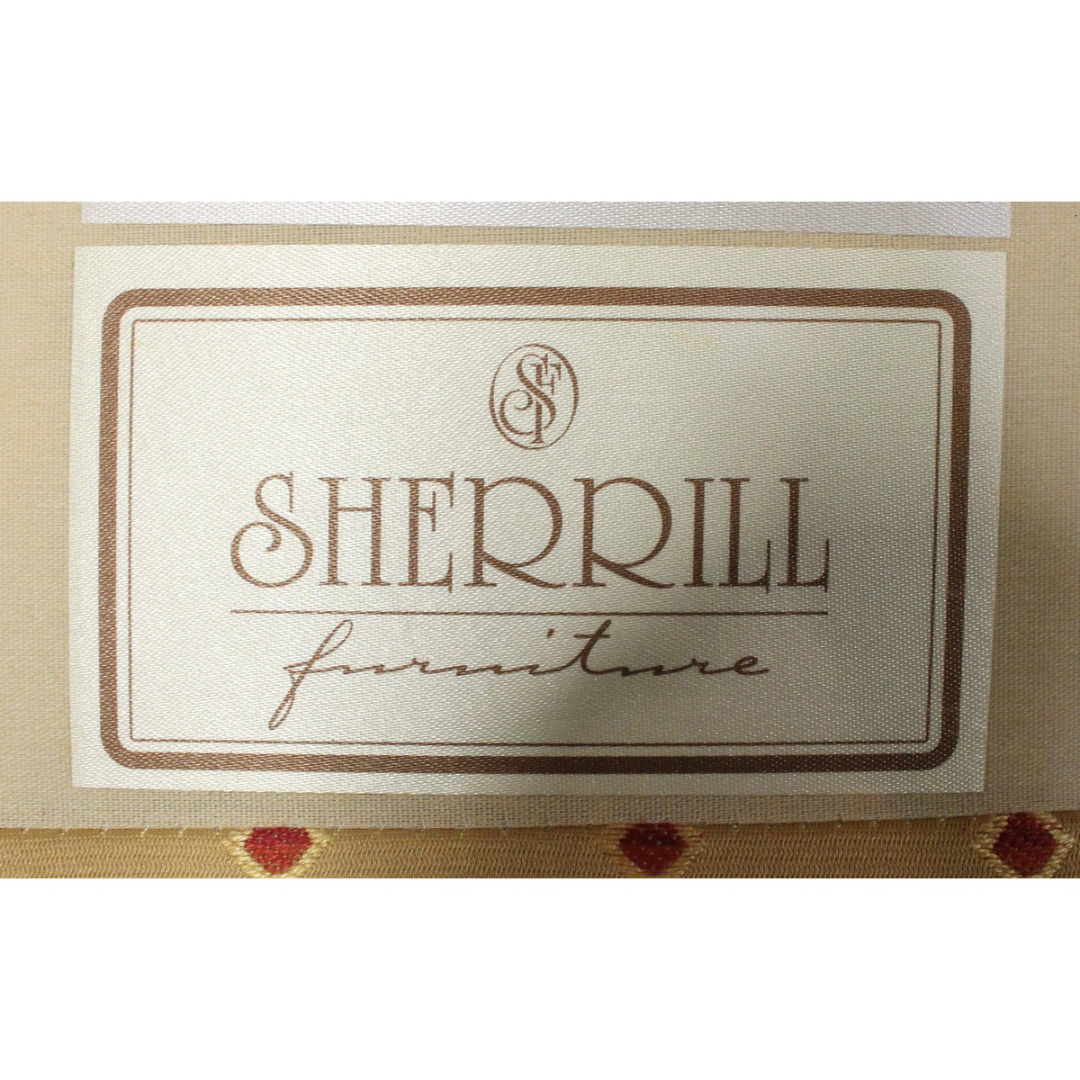 Sherrill Gold Wingback w/Diamond Pattern