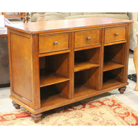 3 Drawer Console Table w/ Shelves Below