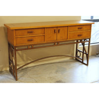 Stanley Furniture Inlaid Wood & Metal Sideboard