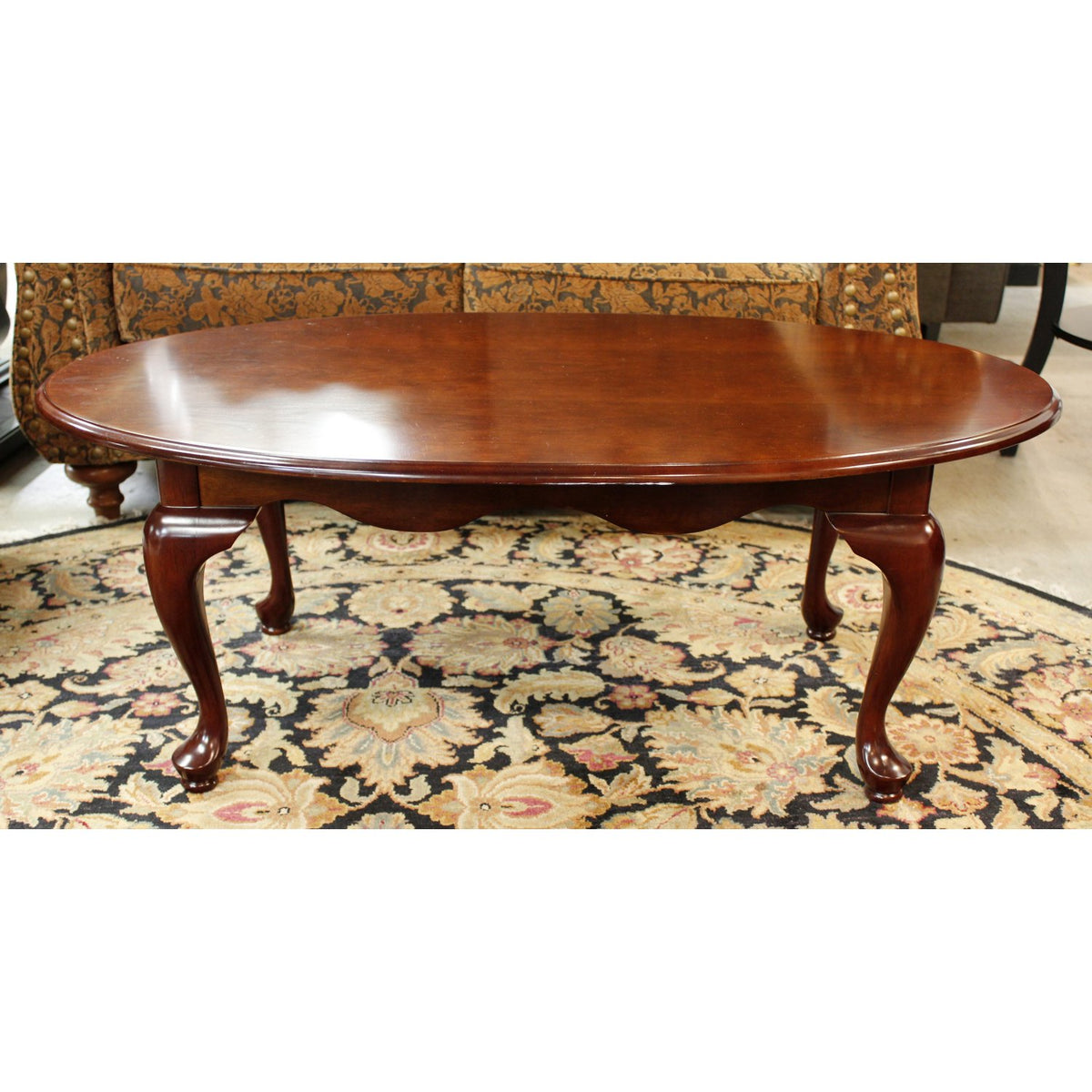 Queen Anne Oval Coffee Table
