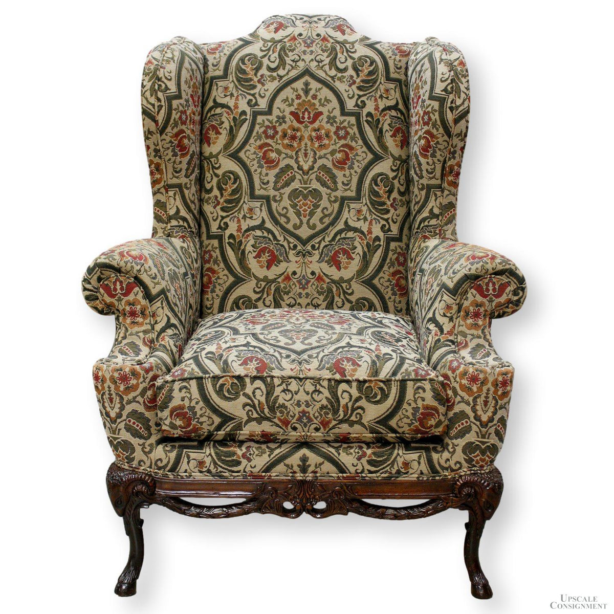 Henredon Tapestry Wingback Chair