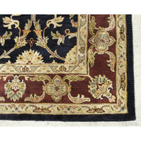 8' 6'' X 11' 7'' Burgundy/Black Area Rug