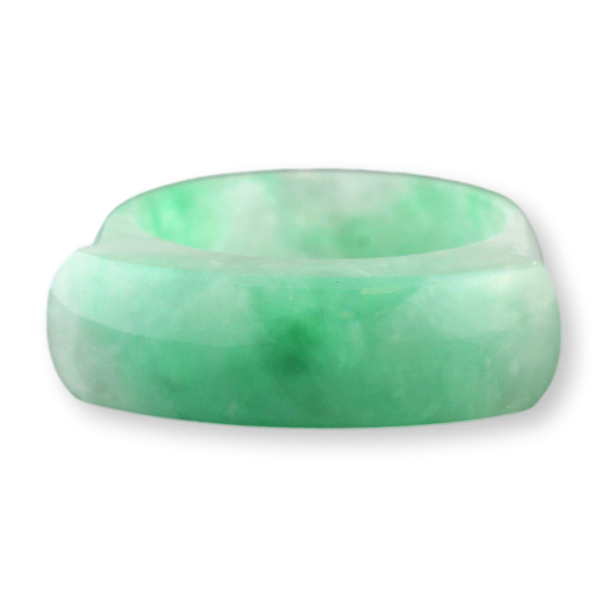 Green Jadeite Saddle Band – Classic Polished Jade Band