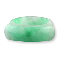 Green Jadeite Saddle Band – Classic Polished Jade Band