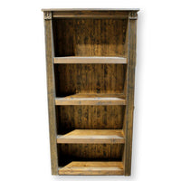 Dark Pine 3 Shelf Bookshelf