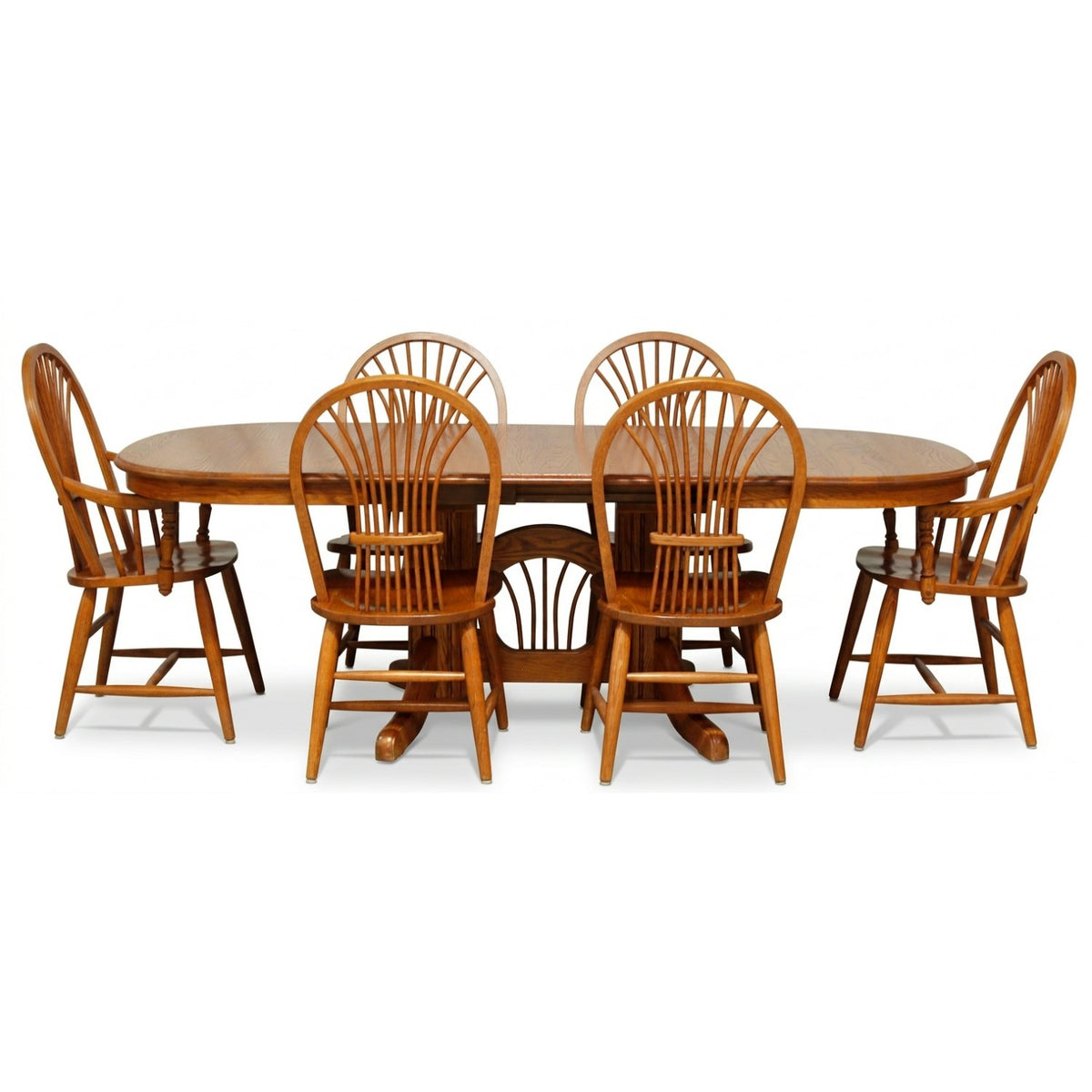 Richardson Brothers Co. Oak Dining Table w/6 Chairs