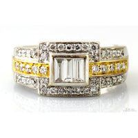 Le Vian 18K Two-Tone .73ctw Diamond Belt Buckle Ring