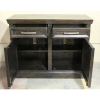 Ashley Rustic Dark Wood Cabinet