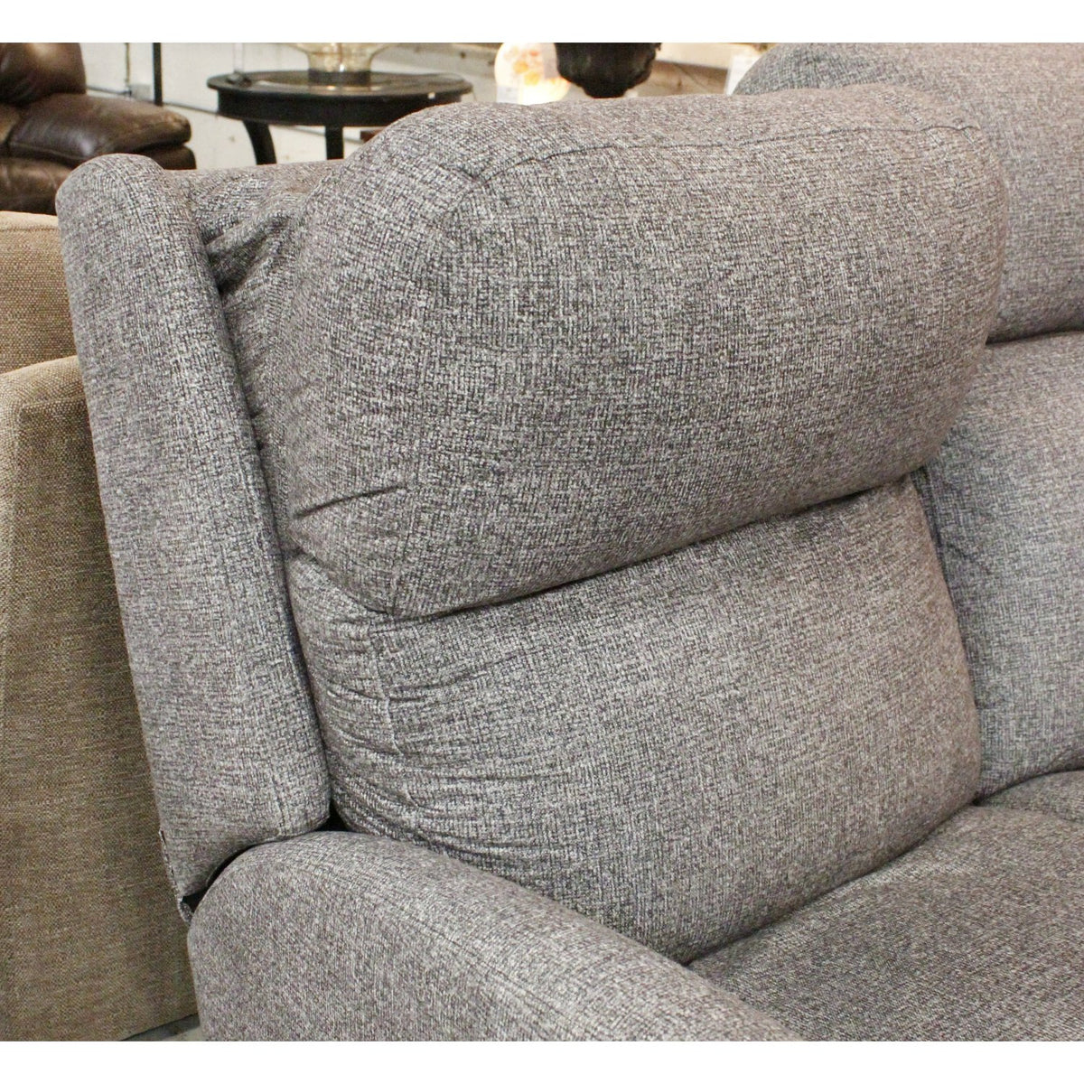 Salt & Pepper Dual Power Reclining Sofa