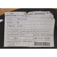 Harris Marcus Home Mocha & Gray Striped Fauteuil Chair