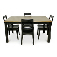 Ashley Black & Taupe Dining Set w/4 chairs
