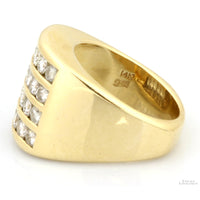 2.62ctw Diamond 14K Gold Ring - Euro Style Shank
