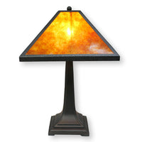 Mission Style Table Lamp w/Mica Shade