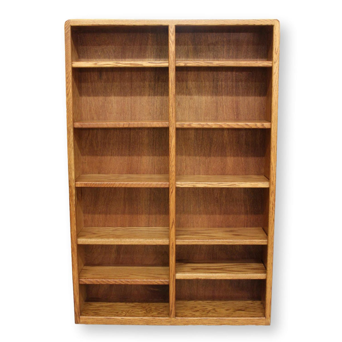 Oak Double Bookcase