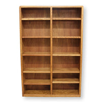 Oak Double Bookcase