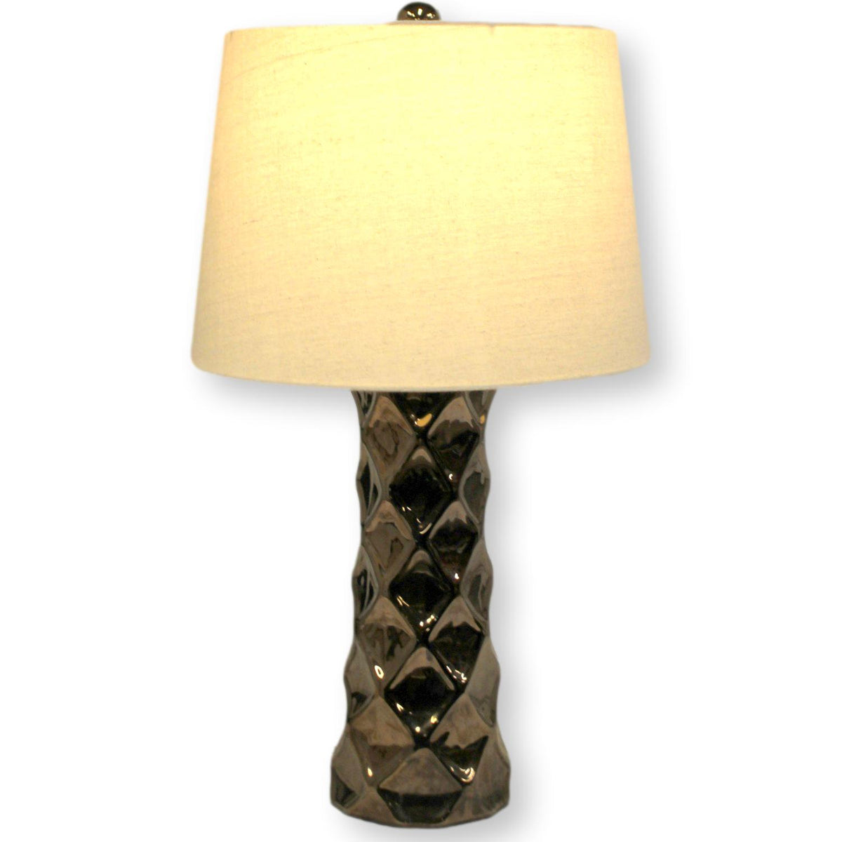 Dimpled Copper Table Lamp