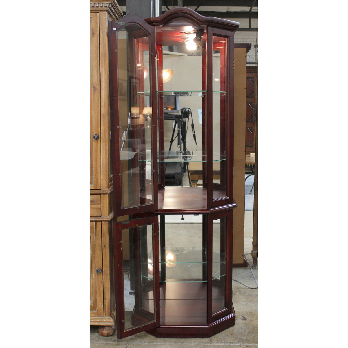 Cherrytone Curio Cabinet