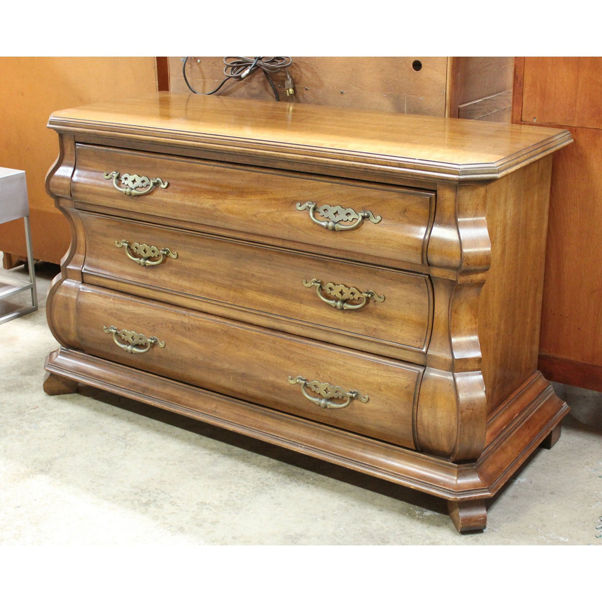 White Fine Furniture Bombe Chest