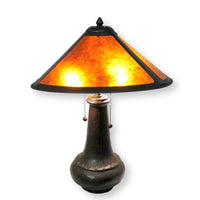 Mission Style Table Lamp w/Mica Shade