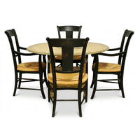 Country Style Handpainted Dining Table w/4 Chairs