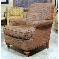 Flexsteel Dark Red Patterned Club Chair